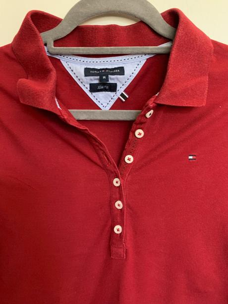 Tommy hilfiger bordová polokošeľa s dlhým rukávom, tommy hilfiger,m