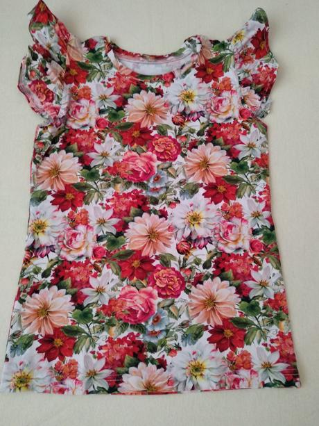 Dievčenské letné handmade tričko veľkosť 134, 134