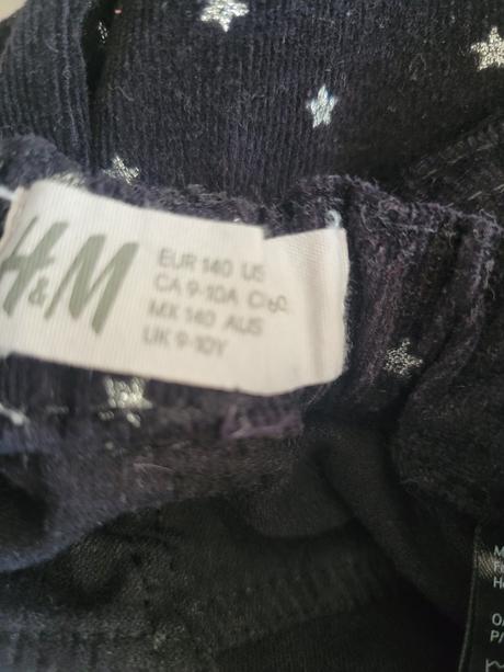 Menžstrové nohavice, h&m,140