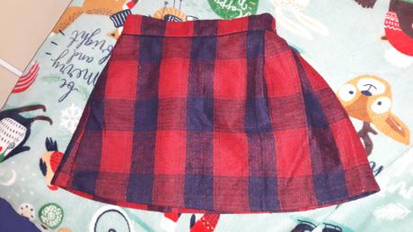 Teplá károvaná sukňa, f&f,116