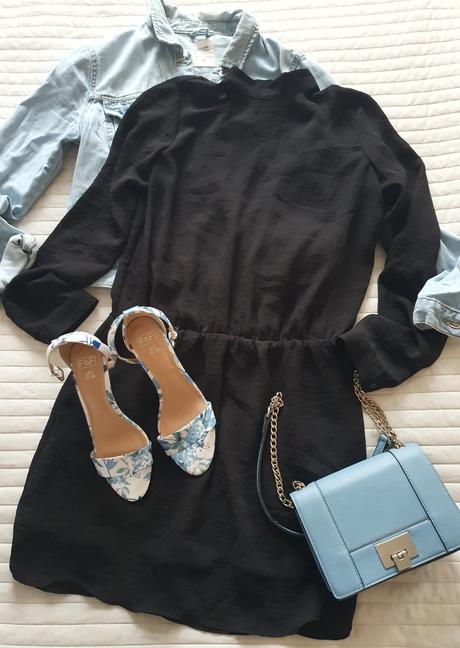 Pekné zaujímavé čierne šaty s čipkou na chrbáte, m