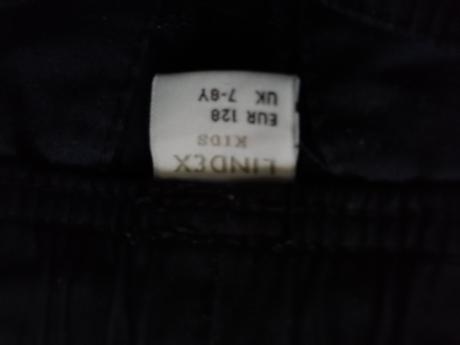 Modré šortky lindex veľ 7-8 rokov, lindex,122