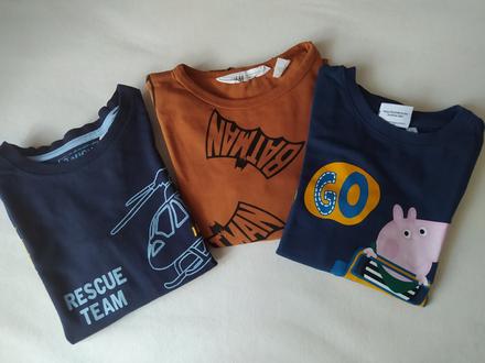 Tričká s dlhým rukávom, h&m,110