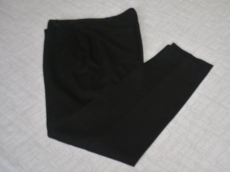 F&f - čierne nohavice veľ.l, f&f,l