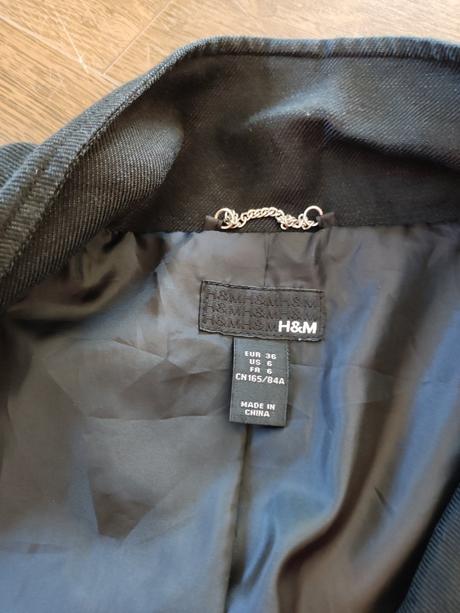Dámsky lanový prechodný kabát, h&m,36