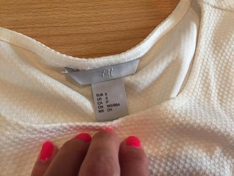 Cipkovany top, h&m,s