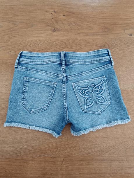Rifľové šortky, h&m,140