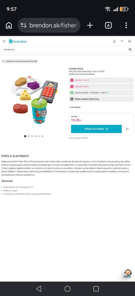 Sada fisher price,