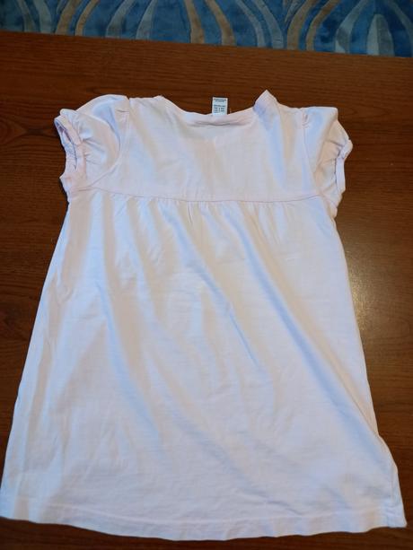 Svetloružové tričko, h&m,128