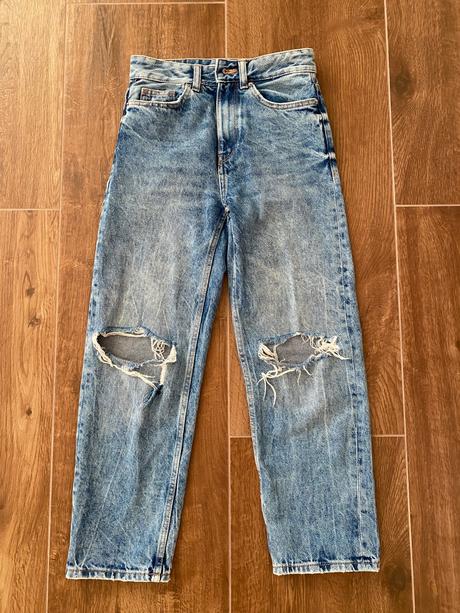 Roztrhané rifle, bershka,32