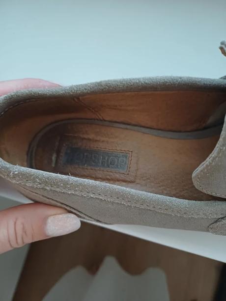 Semišové mokasíny topshop č.38, 38