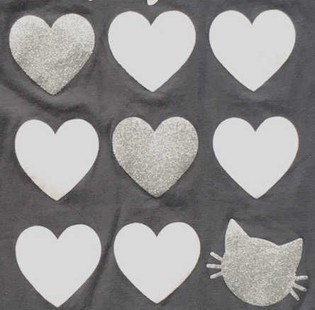 Tričko so srdiečkami, ovs,134