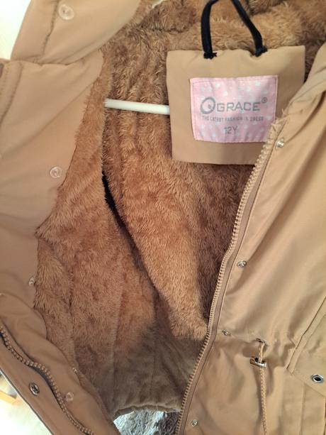 Zimná béžová bunda, grace,146