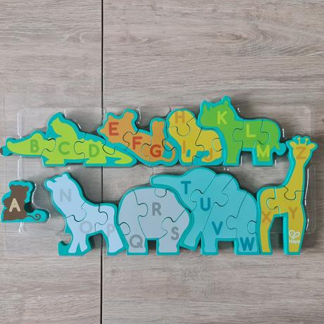 Hape puzzle zvieratka abeceda, 