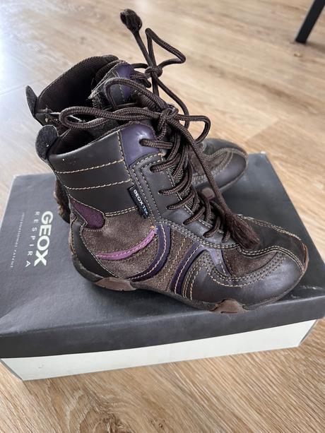 Vysoké kožené topánky., geox,28