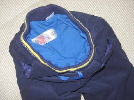 Menčestrové nohavice podšité, f&f,86