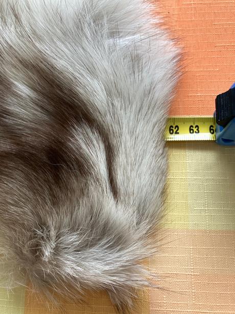 Kožušinový golier z prirodnej modrej líšky,