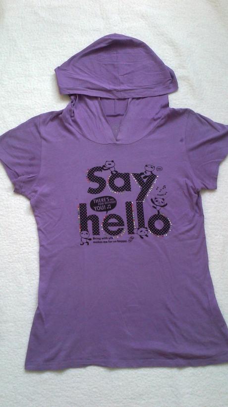 Tričko s potlačou a flitrami, 164