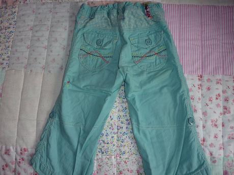 Podšité roll up nohavice, next,80