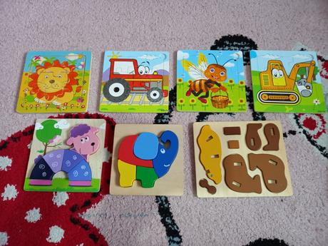 Drevené mini skladačky, 