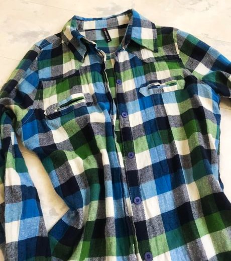 Flanelová košeľa, fishbone,m