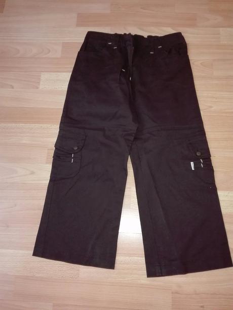 Hnedé kapsové nohavice, 164
