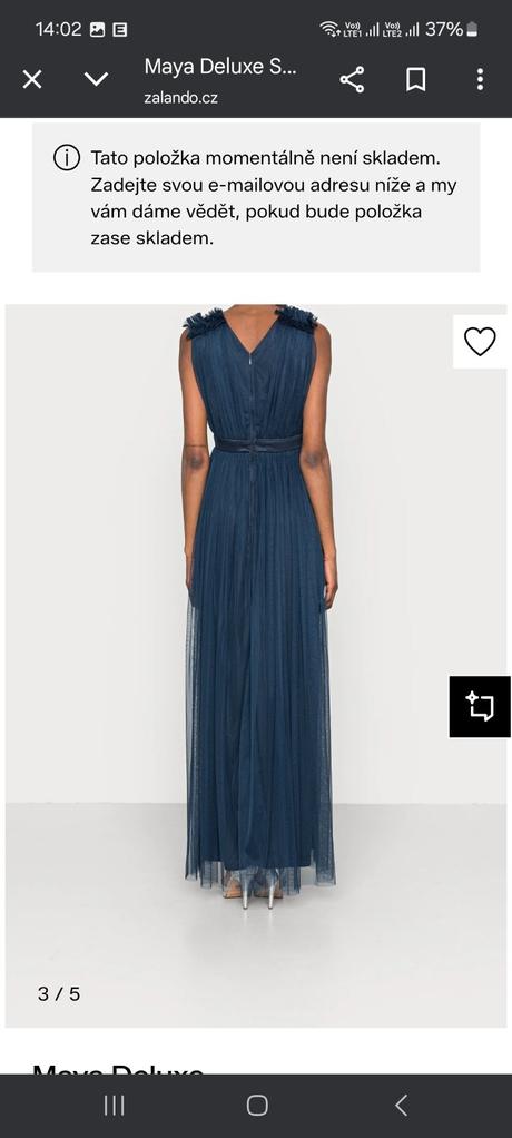 Maya de luxe - nenosené spoločenské šaty, m