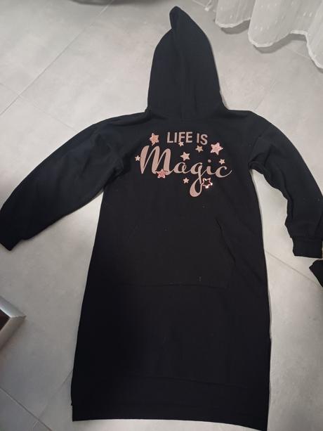 Mikinove šaty, takko,134