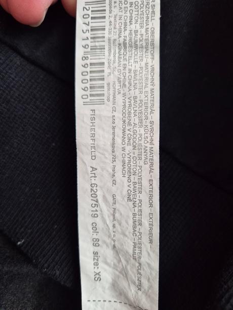 Čierna mikina na zips veľ. xs, fishbone,xs