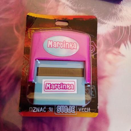 Pečiatka s menom martinka,