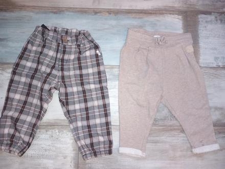 2ks teplejšie nohavice pre chlapca veľ. 74, lindex,74