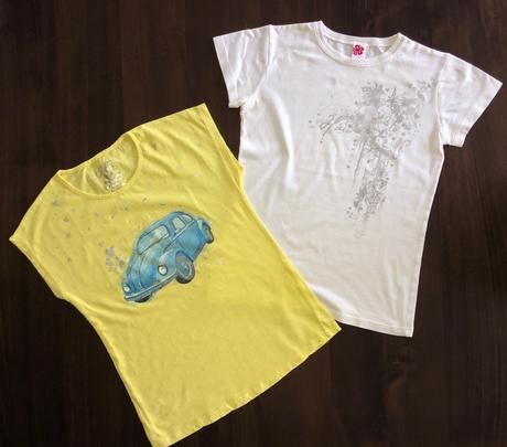 2x tričko s krátkym rukávom, 158