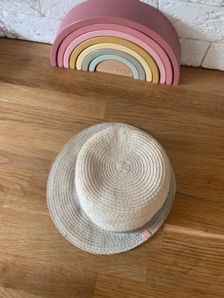 Slamenný klobúk 1-2 roky, obvod 43 cm, obaibi,86