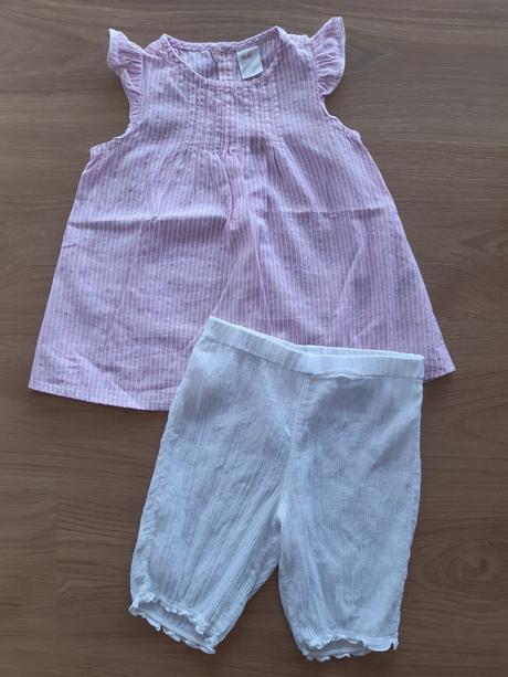 Letný komplet top + kraťasy h&m, h&m,86