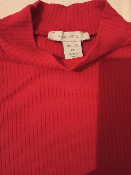 Červené tričko xs, amisu,xs