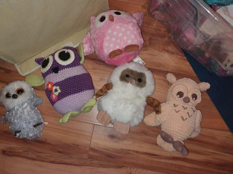 Veľké plyšové sovy zbierka, 