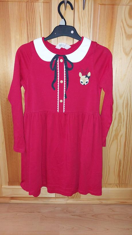 Vianočné šaty, h&m,116