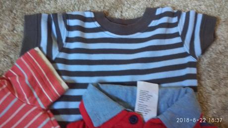 Set  5 ks body a tričká 0-3 chlapec, 62