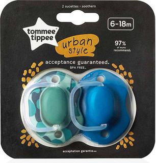 Tommee tippee cumlík urban style boy 6-18 m, 2 ks, tommee tippee