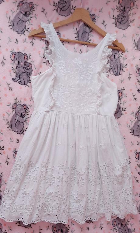 Letné šaty s madeirou, zara,m