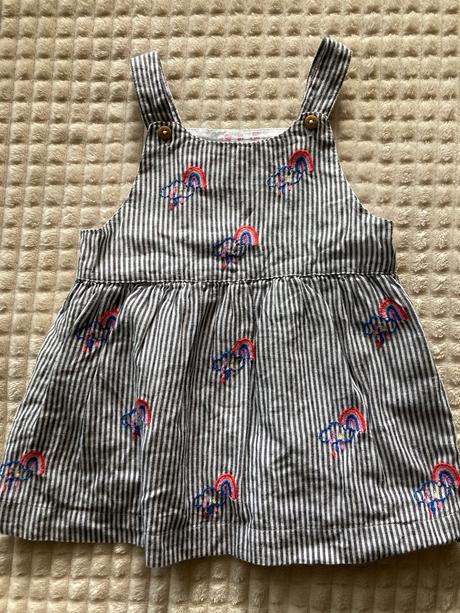 Pásikavé dúhové šaty, f&f,74