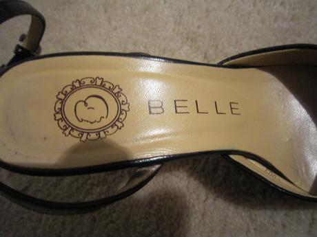 Čierne kožené sandálky - zn.belle - 36, 36