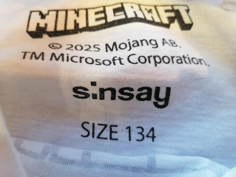 Tričko minecraft, veľ. 134, sinsay,134