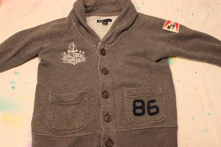 Shawl collar cardigan bundicko/svetrik - 4-5 rokov, gap,116