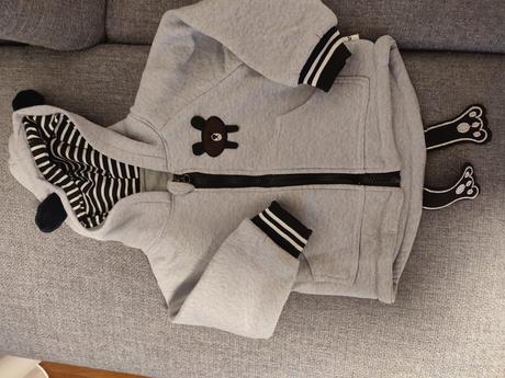 Zateplená bundička, mikinka na jeseň 12-18 mes, 74