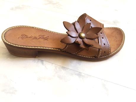 Luxusné celokožené šlapky, 38