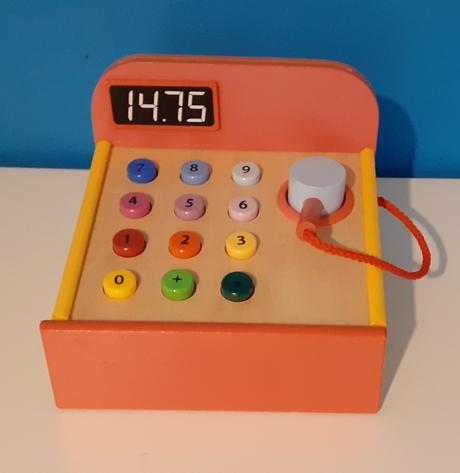 Drevená pokladňa lidl, 