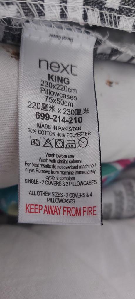 Veľké návliečky(230x220,75x50) zn.next,