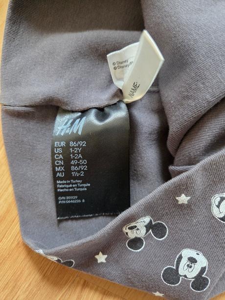 Čiapka mickey, h&m,98
