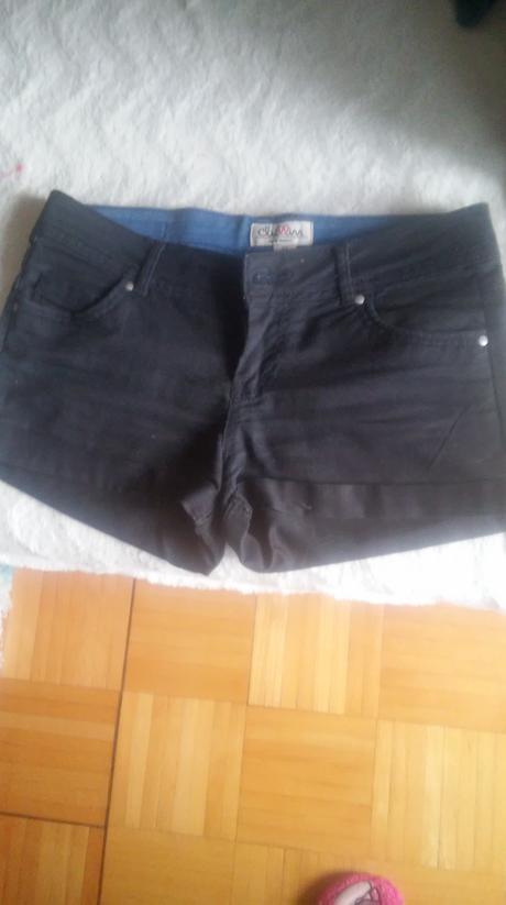 Čierne rifľové kraťasy chillin, xs